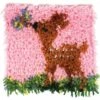 Caron Wonderart Latch Hook Kit 8"X8" - Little Fawn -Cheap Knitting Needles Store 0001807421 qdl4zxu0.zig