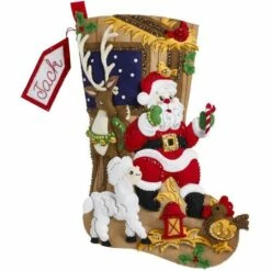 Bucilla Santa's Barn Friends - Felt Stocking Kit