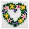Caron Wonderart Latch Hook Kit 12"X12" - Heart Wreath -Cheap Knitting Needles Store 0002066271 v20k3a0g.qpi