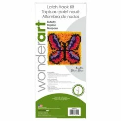 Caron Wonderart Latch Hook Kit 8"X8" - Butterfly -Cheap Knitting Needles Store 0002089907 kox5u5zb.de0