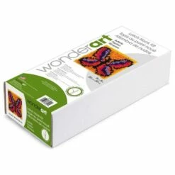 Caron Wonderart Latch Hook Kit 8"X8" - Butterfly -Cheap Knitting Needles Store 0002089909 wiu3040s.gnp