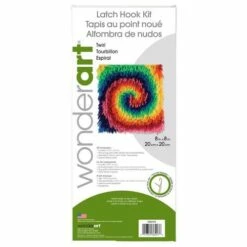 Caron Wonderart Latch Hook Kit 8"X8" - Twirl -Cheap Knitting Needles Store 0002089916 4otiisaz.ygo