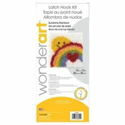 Caron Wonderart Latch Hook Kit 12"X12" - Sunshine Rainbow -Cheap Knitting Needles Store 0002089919 kbqv20rd.zhp