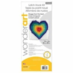 Caron Wonderart Shaggy Latch Hook Kit 12"X12" - From The Heart -Cheap Knitting Needles Store 0002089967 dvcm3ajf.ktf