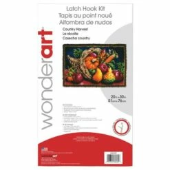 Caron Wonderart Classic Latch Hook Kit 20"X30" - Country Harvest -Cheap Knitting Needles Store 0002090018 sfw01vt0.4tc