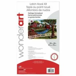 Caron Wonderart Classic Latch Hook Kit 20"X30" - Homestead -Cheap Knitting Needles Store 0002090141 lo1g143k.1fd
