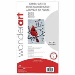 Caron Wonderart Latch Hook Kit 20"X30" - Cardinal -Cheap Knitting Needles Store 0002090252 lce1kuti.llq