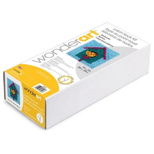 Caron Wonderart Latch Hook Kit 12"X12" - Birdhouse 5 Caron Wonderart Latch Hook Kit 12"X12" - Birdhouse - Image 3