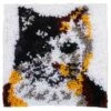 Caron Wonderart Latch Hook Kit 12"X12" - Calico Cat -Cheap Knitting Needles Store 0002090384 yvjtavyp.h1t