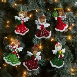 Bucilla Felt Ornaments Applique Kit Set Of 6 - Christmas Angels