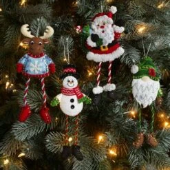 Bucilla Felt Ornaments Applique Kit Set Of 4 - Dangling Leg Friends -Cheap Knitting Needles Store 0002132745 3i1nzwtc.dcc