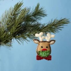 Bucilla Felt Ornaments Applique Kit Set Of 2 - All Masked Up -Cheap Knitting Needles Store 0002132756 baudr5we.hho