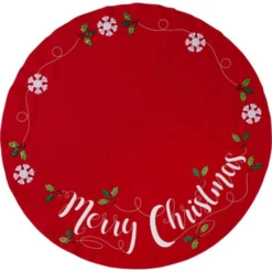 Bucilla Felt Tree Skirt Applique Kit 45" Round - Merry Christmas