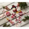 Bucilla Felt Ornaments Applique Kit Set Of 6 - Snowman's Peppermint Collection -Cheap Knitting Needles Store 0002200025 dho4daif.lk2