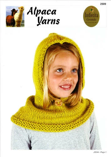 Alpaca Yarns Knitting Pattern - 2509 Hooded Cowl 3 Alpaca Yarns Knitting Pattern - 2509 Hooded Cowl