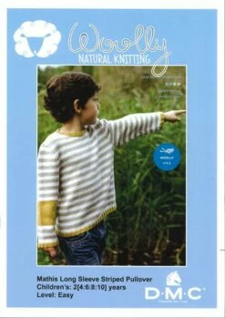 DMC Mathis Striped Pullover - Knitting Pattern