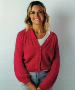 Alpaca Yarns 1145 Yoke Sweater Or Cardigan Pattern