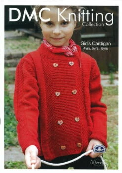 DMC 15292L2 Girl's Cardigan - Knitting Pattern