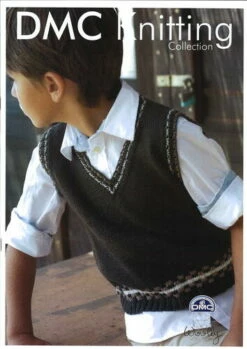DMC 15296L2 Boy's Vest - Knitting Pattern