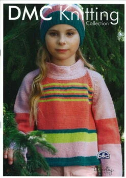 DMC Girls Jumper & Hat - Knitting Pattern