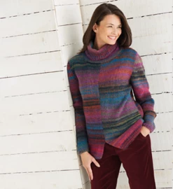 Sirdar 2 Tone Sweater 10030 - Knitting Pattern -Cheap Knitting Needles Store 10030front2tonesweat z5ytixko.d3u