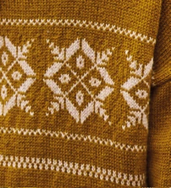 Sirdar Fairisle Striped Slouchy Sweater In Country Classic 4 Ply -Cheap Knitting Needles Store 10135 969olivemedium jpeqos3j.5wr