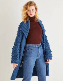 Sirdar 10167 Longline Textured Cardigan - Knitting Pattern -Cheap Knitting Needles Store 10167g 4hbtu3mu.fby