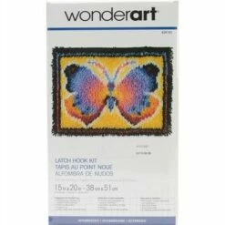 Caron Wonderart Butterfly Fantasy - Latch Hook Kit - 15" X 20"