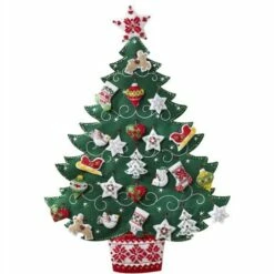 Bucilla Christmas Tree Advent Calender - Felt Applique Kit