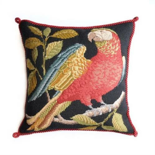 Elizabeth Bradley Tapestry Kit - Alister The Parrot (Black Background) 3 Elizabeth Bradley Tapestry Kit - Alister The Parrot (Black Background)