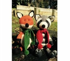 Cameron-James Designs Chase The Fox And Rascal The Raccoon Knitting Pattern