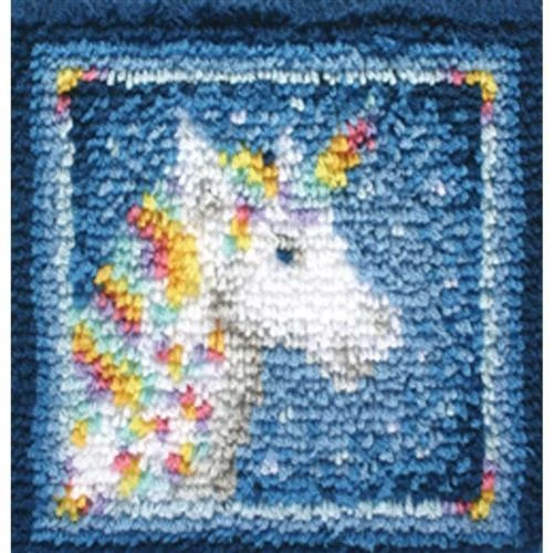 Caron Wonderart Latch Hook Kit - Unicorn - 12" X 12" 3 Caron Wonderart Latch Hook Kit - Unicorn - 12" X 12"