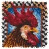 Caron Wonderart Latch Hook Kit - Rooster - 12" X 12" 1 Caron Wonderart Latch Hook Kit - Rooster - 12" X 12" -Cheap Knitting Needles Store 2321 1 637406209086321108