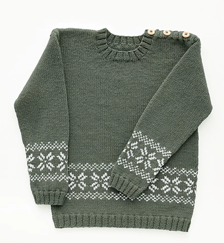 Sirdar Children's Sweater & Hat In Country Classic DK Pattern 4 Sirdar Children's Sweater & Hat In Country Classic DK Pattern - Image 2