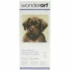Caron Wonderart Latch Hook Kit - Chocolate Puppy - 12" X 12" -Cheap Knitting Needles Store 3127 1 637406208408304174