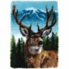 Caron Wonderart Latch Hook Kit - Deer - 20" X 30"