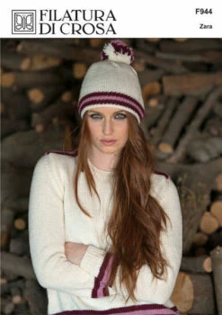 Filatura Di Crosa Striped Crew-Neck Pullover, Collar & Hat, F944 Zara