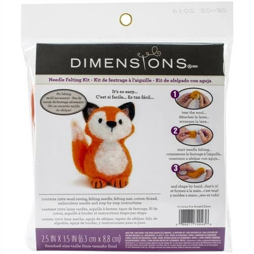 Dimensions Feltworks Needle Felting Kit - Fox 4 Dimensions Feltworks Needle Felting Kit - Fox - Image 2