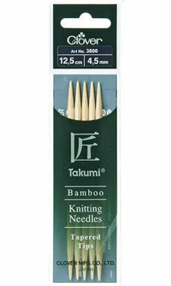 Clover Double Tapered Tips - 12.5cm -Cheap Knitting Needles Store 3800dp125mm450p 5gyi5hne.cip