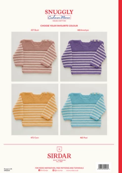 Sirdar Baby Striped Jumper In Snuggly Cashmere Merino Knitting Pattern -Cheap Knitting Needles Store 5243snugglycashmerem ab5y5do1.rnn