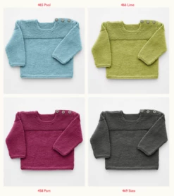 Sirdar Baby Plain Jumper In Snuggly Cashmere Merino Knitting Pattern -Cheap Knitting Needles Store 5244snugglycashmerem lerqnhni.ram