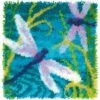 Dimensions Latch Hook Kit 16"X16" - Dragonflies -Cheap Knitting Needles Store 72 75206 1 637406222621076551