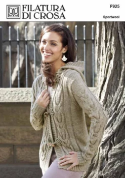 Filatura Di Crosa Ferrari Cabled Toggle Hoodie,F925 Sportwool