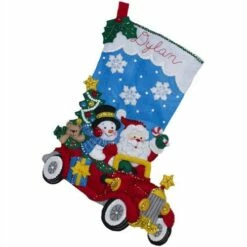 Bucilla Felt Christmas Stocking Kit - Holiday Drive