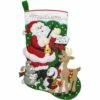 Bucilla Felt Stocking Applique Kit 18" Long - Santa's Choir Practice 1 Bucilla Felt Stocking Applique Kit 18" Long - Santa's Choir Practice -Cheap Knitting Needles Store 86930e 1 637406218108704575