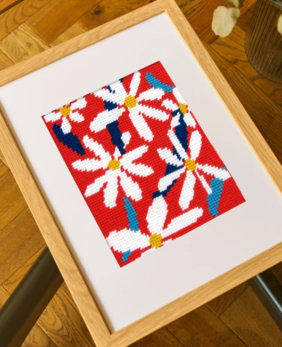 DMC Abstract Flowers Tapestry Kit 4 DMC Abstract Flowers Tapestry Kit - Image 2