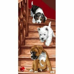 Anchor Royal Paris Canvas: Tapestry Puppies