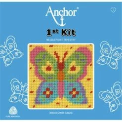 Anchor 1st Kit: Needle Point Tapestry - Butterfly