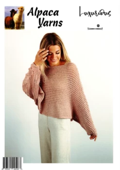 Alpaca Yarns Knitting Pattern - 2011 Mesh Throw Over Top