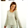 Alpaca Yarns Fusion - 2013 Lacy Sweater - Knitting Pattern / Kit